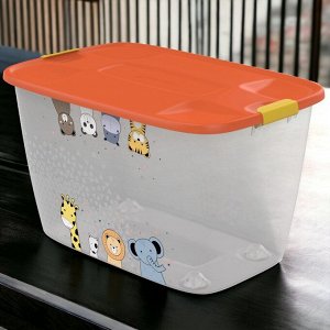 Мегабокс (универсальный ящик для хранения) 56л (600х400х360мм) (Детский, на колёсиках)