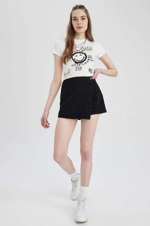 Cool SmileyWorld Облегающая футболка с короткими рукавами и принтом