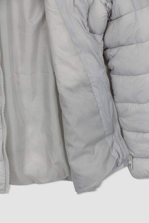 Водоотталкивающее ветрозащитное пальто DeFactoFit Slim Fit с капюшоном