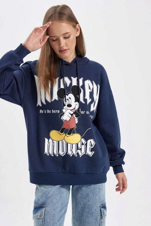 Толстовка оверсайз с капюшоном Cool Disney Mickey & Minnie