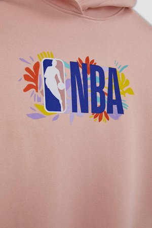 DeFactoFit Толстовка Oversize с капюшоном и надписью NBA Oversize