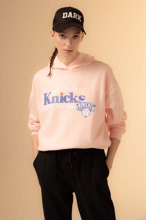 DeFactoFit Толстовка с капюшоном NBA New York Knicks