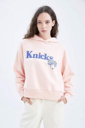 DeFactoFit Толстовка с капюшоном NBA New York Knicks