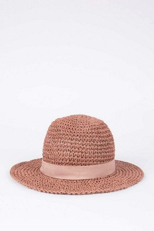 DEFACTO Женская расклешенная соломенная шляпа