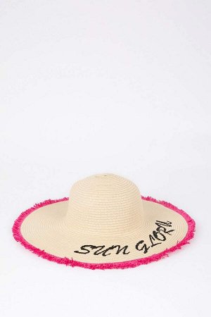 Женская соломенная шляпа-федора