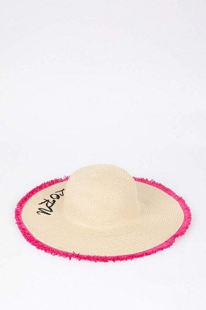 Женская соломенная шляпа-федора