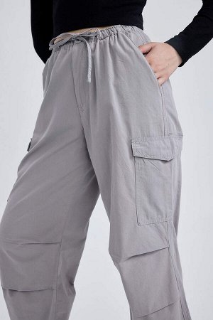 DEFACTO Классные брюки из 100% хлопка из поплина Parachute
