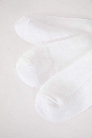 DEFACTO Женские полосатые носки из трех предметов из хлопка