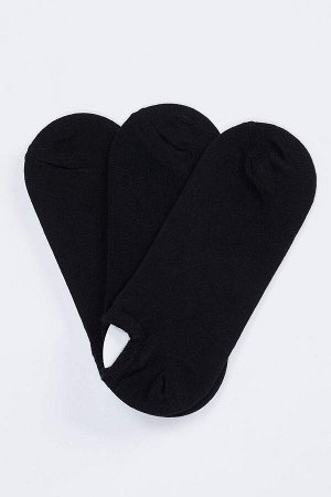 Женские хлопковые носки-кеды из трех предметов