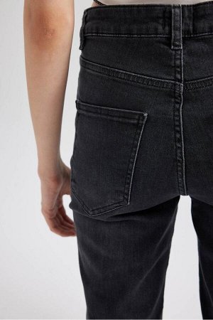 DEFACTO Джинсовые брюки скинни Rebeca с нормальной талией и длинными штанинами