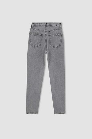 Джинсовые брюки Lina Mom длиной до щиколотки из 100% хлопка