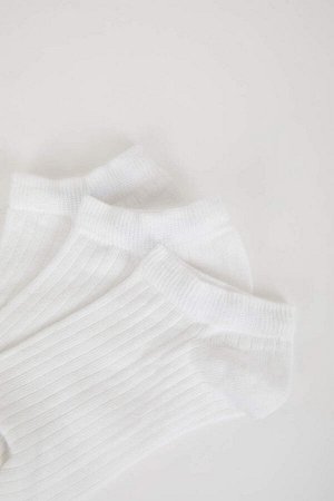 DEFACTO Женские носки-пинетки из трех предметов из хлопка
