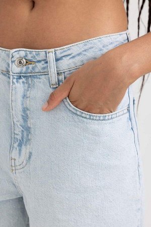 DEFACTO Джинсовые шорты с нормальной талией, 100% хлопок
