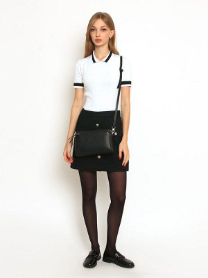 Женская кожаная сумка Richet 3176LN 376 Черный