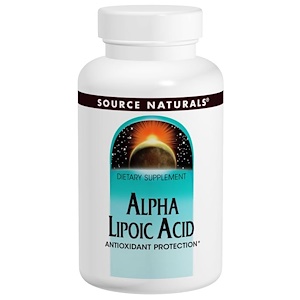 Source Naturals, Альфа-липоевая кислота, 300 мг, 60 капсул