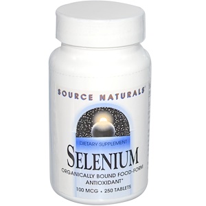 Source Naturals, Селен, 100 мкг, 250 таблеток