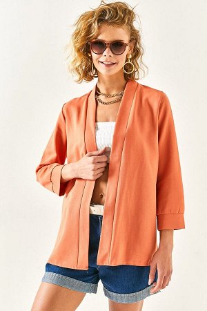 Женская льняная куртка луковой кожи CKT-19000351