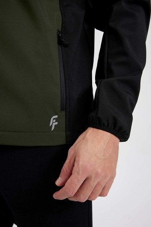 DeFactoFit Slim Fit Куртка с капюшоном Пальто Softshell