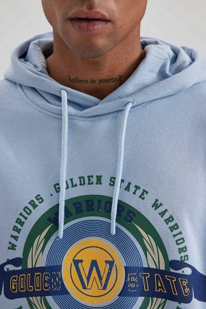 DeFactoFit Толстовка стандартного кроя с капюшоном NBA Golden State Warriors