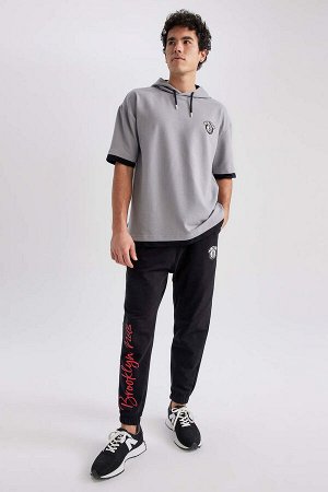 DeFactoFit NBA Brooklyn Nets Спортивные штаны стандартной посадки с гибкими ремешками