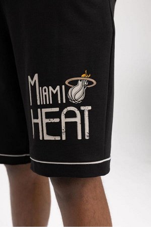 DeFactoFit Шорты большого размера, лицензированные NBA Miami Heat