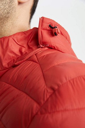 Водоотталкивающая куртка-пуховик с капюшоном и термоизоляцией Slim Fit