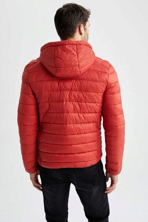 Водоотталкивающая куртка-пуховик с капюшоном и термоизоляцией Slim Fit