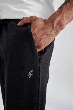 DeFactoFit Тканевые спортивные брюки для прыжков с аквалангом приталенного кроя со стандартными штанинами
