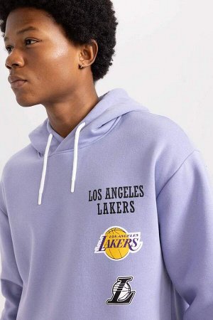 DeFactoFit Толстовка оверсайз с капюшоном NBA Los Angeles Lakers