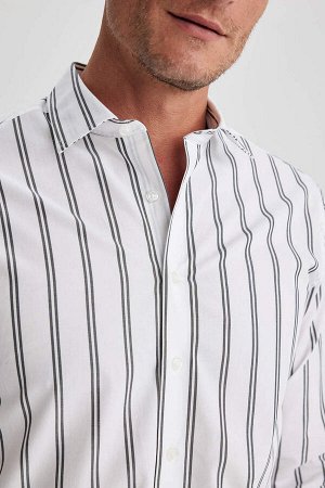 Рубашка с длинным рукавом без железной отделки Modern Fit
