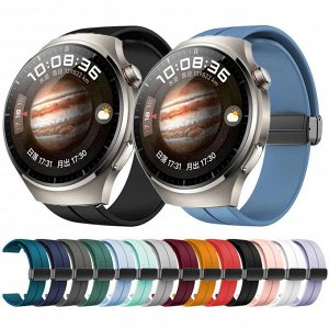 Силиконовый ремешок на магнитной застежке для Xiaomi Amazfit Bip / Bip Light 20-22 mm Samsung, Huawei