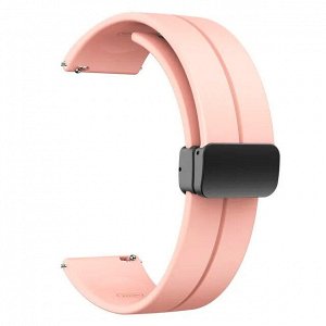 Силиконовый ремешок на магнитной застежке для Xiaomi Amazfit Bip / Bip Light 20-22 mm Samsung, Huawei