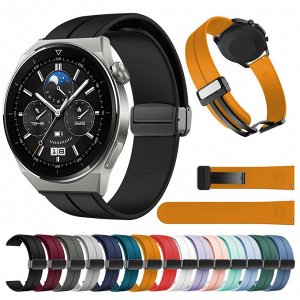 Силиконовый ремешок на магнитной застежке для Xiaomi Amazfit Bip / Bip Light 20-22 mm Samsung, Huawei