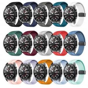 Силиконовый ремешок на магнитной застежке для Xiaomi Amazfit Bip / Bip Light 20-22 mm Samsung, Huawei