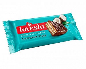 Конфеты вафельные "Lovesta" с кокосовым кремом, 250гр.