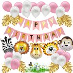 Набор воздушных шаров &quot;Happy Birthday&quot;, цвет розовый