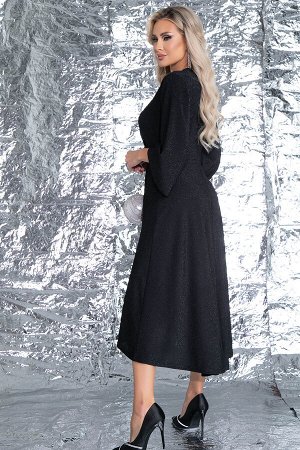 Платье "Ариэль" (мерцающий чёрный) П7482