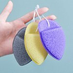 Спонж для умывания в форме капли с карманом (розовый)