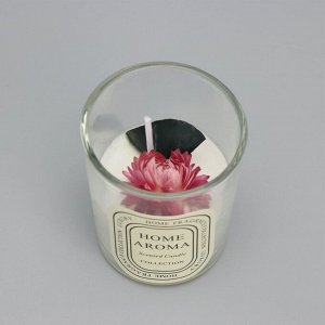 Свеча ароматическая в стакане "Sweet Love", ветряной колокольчик цветы МИКС, 5,5х6,5 см