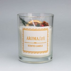 Свеча ароматическая "Aroma Art", страстная самба, круглая, 8х10,5 см