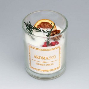 Свеча ароматическая "Aroma Art", страстная самба, круглая, 8х10,5 см