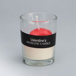 Свеча ароматическая в стакане "Scented Candle", жасмин, 5х6,5 см