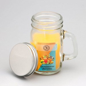 Свеча ароматическая в банке "Тропические фрукты", 7,2 х 8,5 см, 190 г