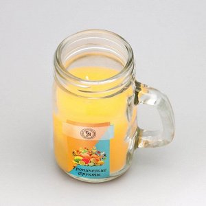Свеча ароматическая в банке "Тропические фрукты", 7,2 х 8,5 см, 190 г