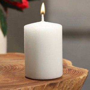 Свеча - цилиндр ароматическая "Французская ваниль", 4х6 см
