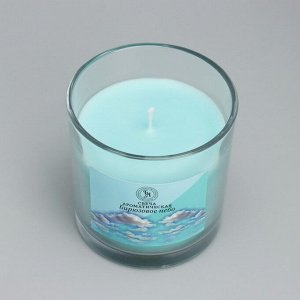 Свеча ароматическая в стакане "Turquose sky", бирюзовое небо, 10х10 см