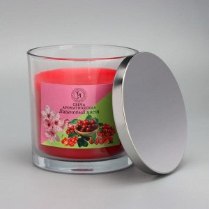 Свеча ароматическая в стакане "Cherry Blossom", вишнёвый цвет, 10х10 см