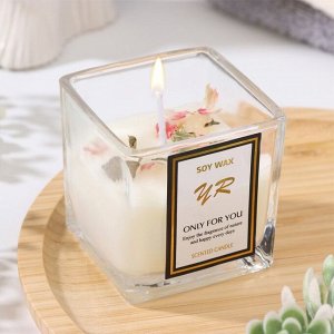 СИМА-ЛЕНД Свеча ароматическая в стакане &quot;Soy Wax&quot;, морская соль и шалфей