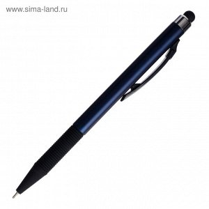 Ручка шариковая автоматическая 0,7мм синяя масляная,Vinson корпус МИКС резиновым держателем,штрихкод