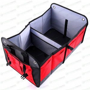 Органайзер Carfort Cube 65, в багажник, 590x360x300мм, красный/чёрный, складной, арт. CF-1113